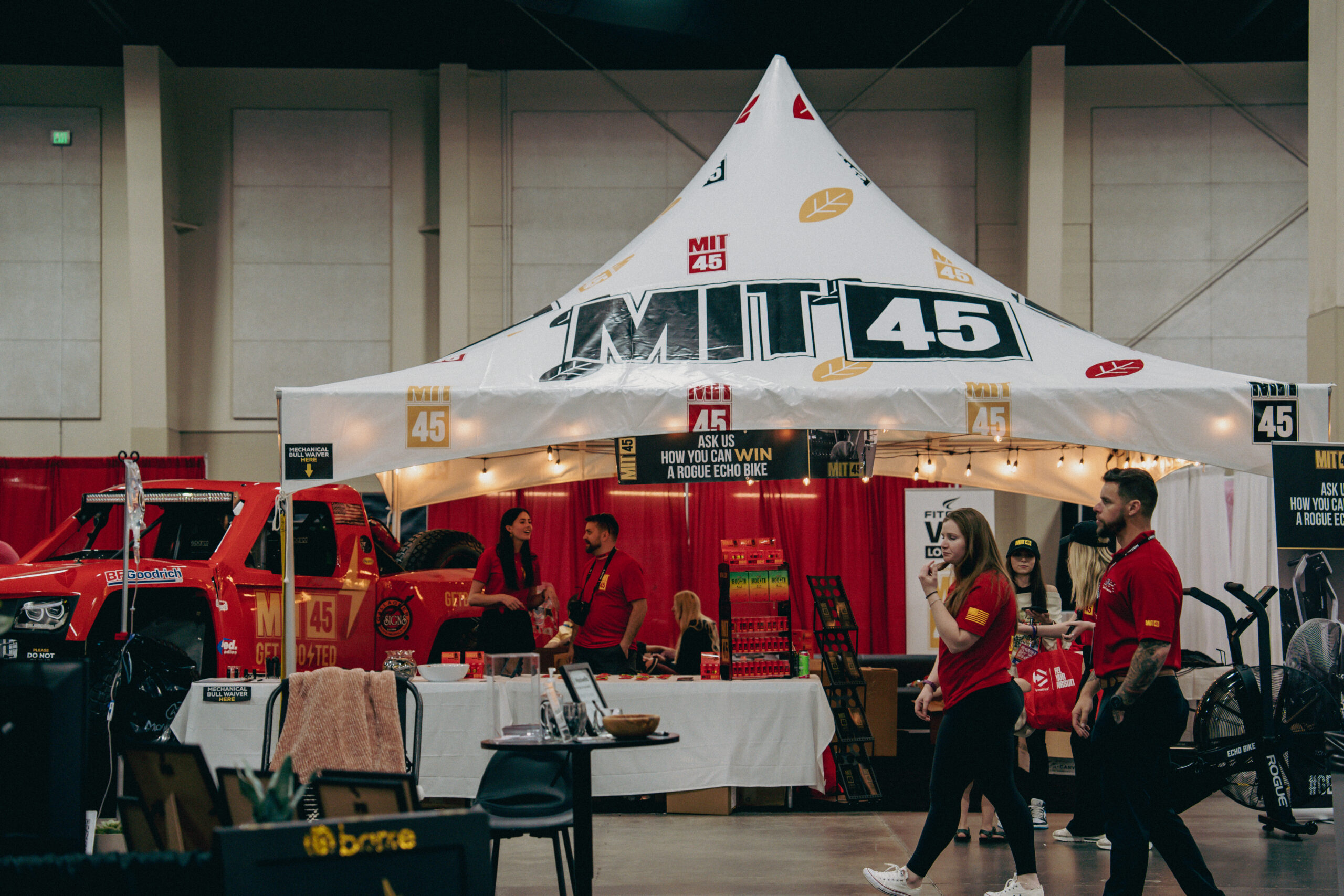 MIT45 exhibitor booth at FitCon Utah 2023